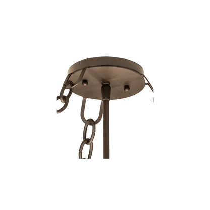 Donya 4 Light 26" Wide Semi-Flush Drum Ceiling Fixture - Oil Rubbed Bronze Finish