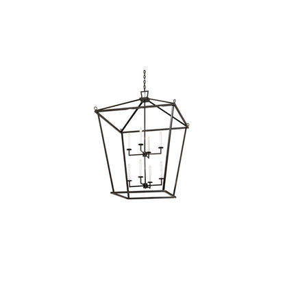 8 Light 51" Wide Taper Candle Pendant