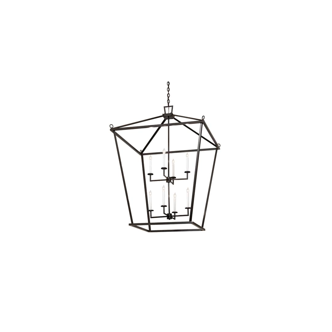 8 Light 51" Wide Taper Candle Pendant