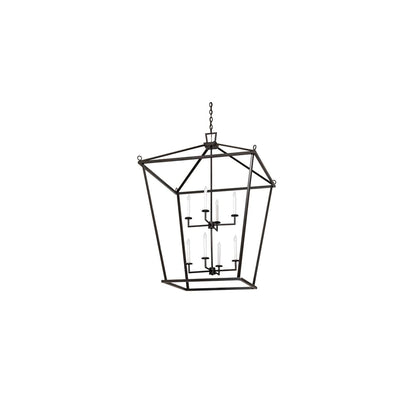 8 Light 51" Wide Taper Candle Pendant