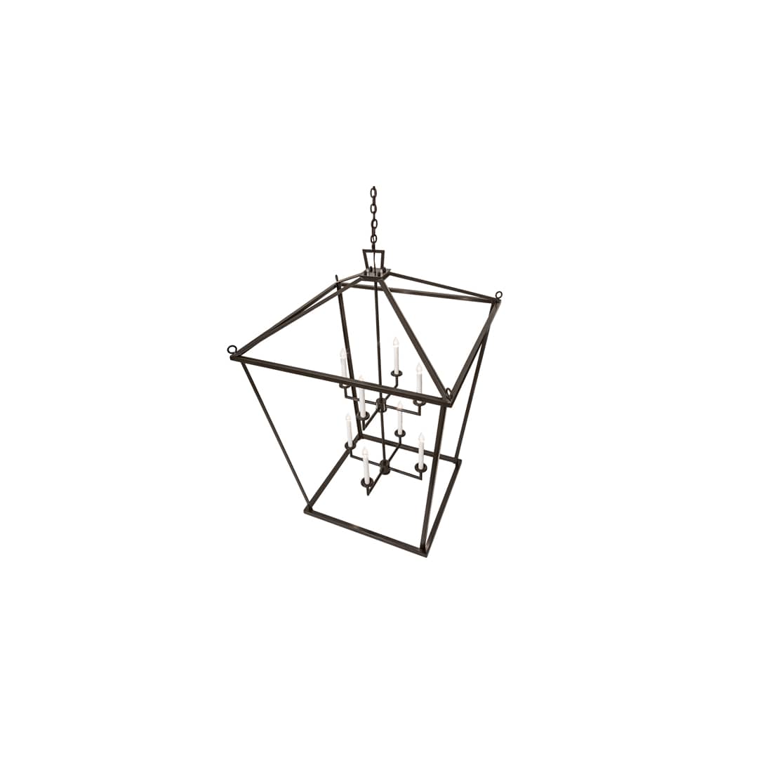 8 Light 51" Wide Taper Candle Pendant