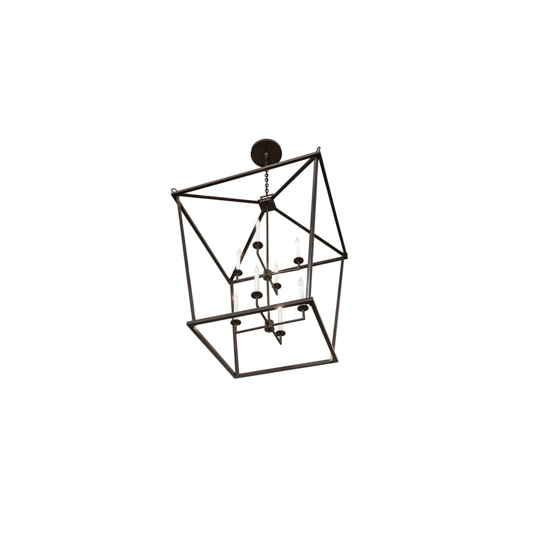 8 Light 51" Wide Taper Candle Pendant