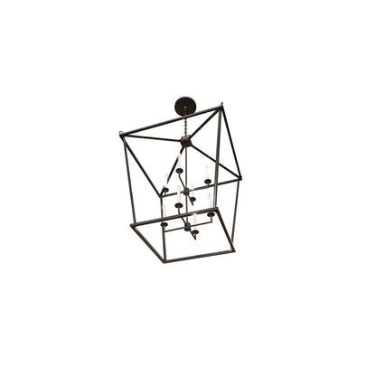 8 Light 51" Wide Taper Candle Pendant