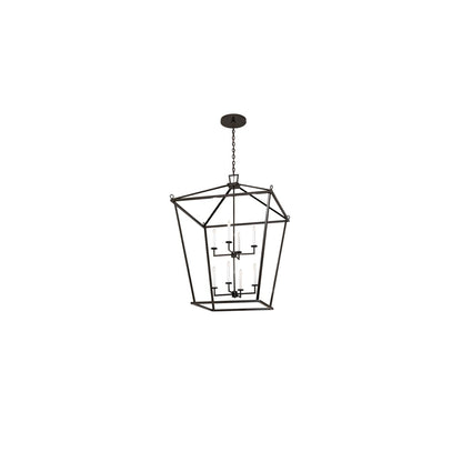 8 Light 51" Wide Taper Candle Pendant