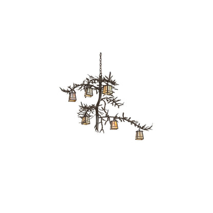 Pine Branch 6 Light 45" Wide Chandelier