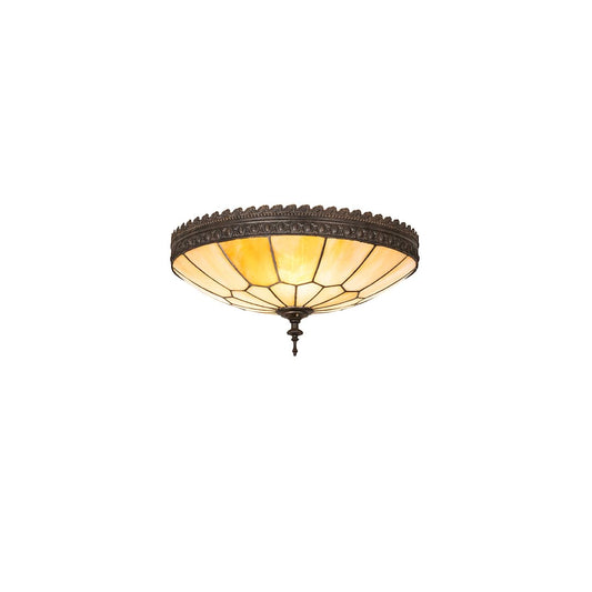 Vincent Honeycomb 3 Light 15" Wide Semi-Flush Bowl Ceiling Fixture - Dark Roast Finish