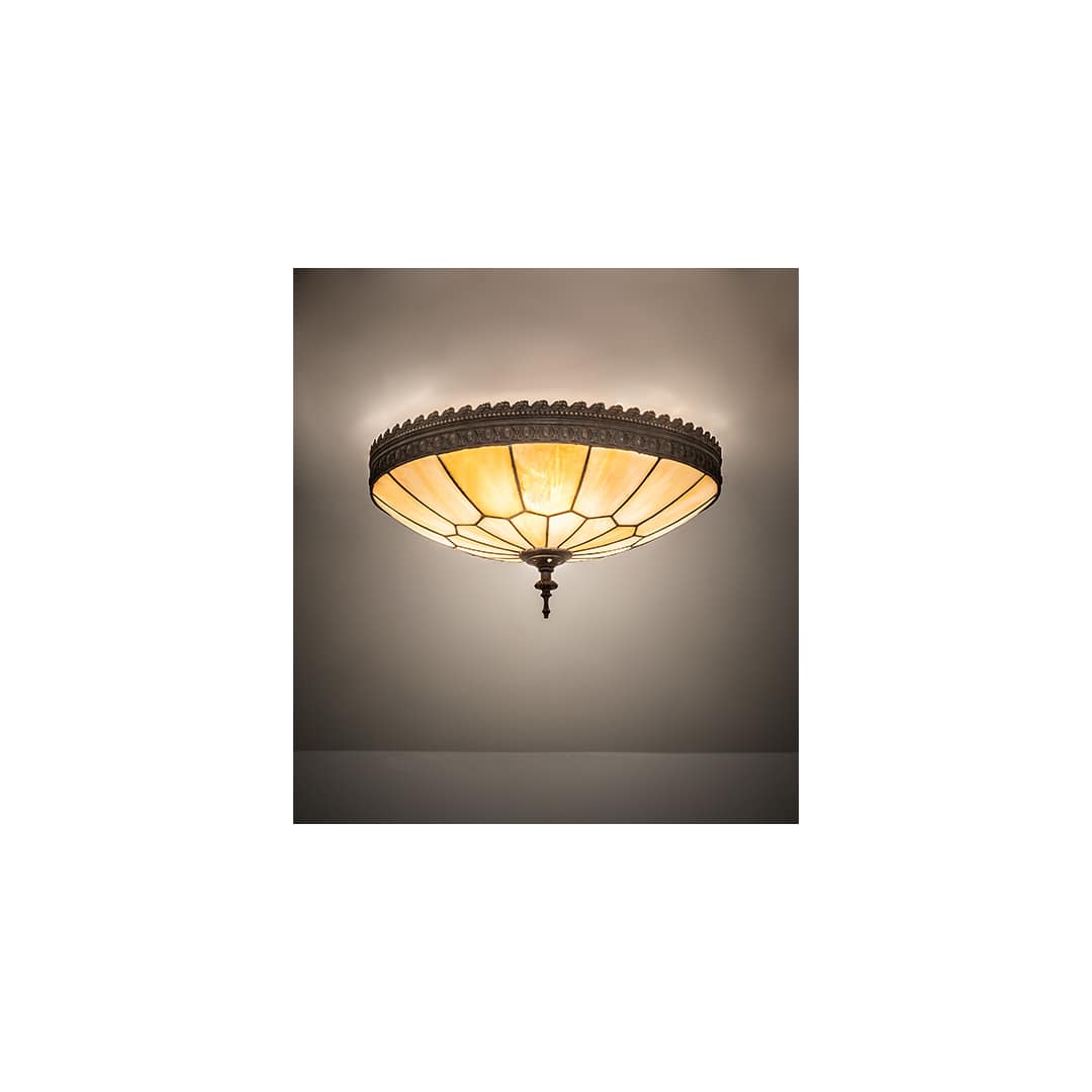Vincent Honeycomb 3 Light 15" Wide Semi-Flush Bowl Ceiling Fixture - Dark Roast Finish