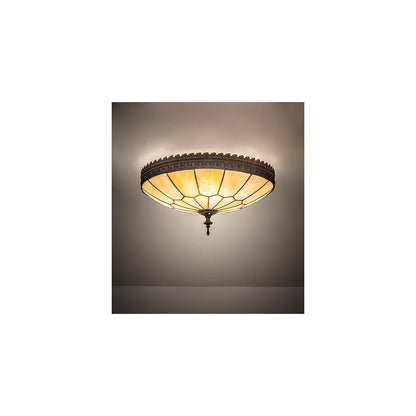 Vincent Honeycomb 3 Light 15" Wide Semi-Flush Bowl Ceiling Fixture - Dark Roast Finish