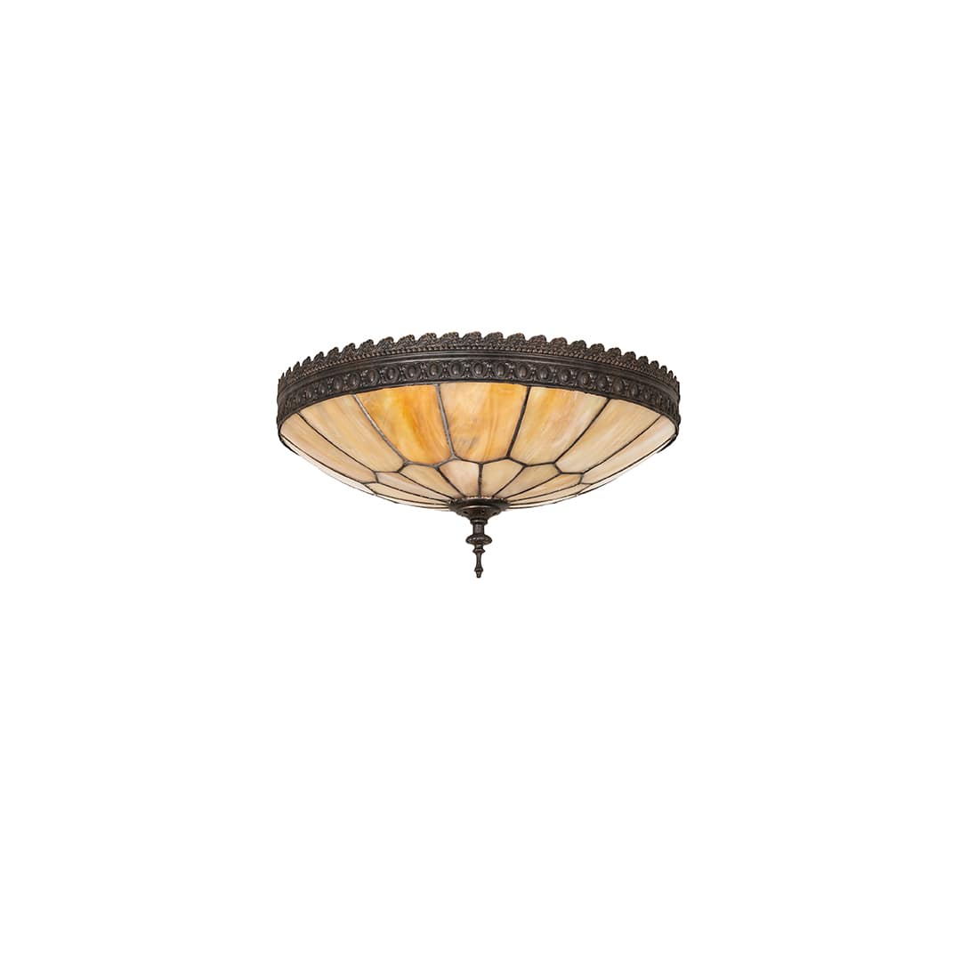 Vincent Honeycomb 3 Light 15" Wide Semi-Flush Bowl Ceiling Fixture - Dark Roast Finish