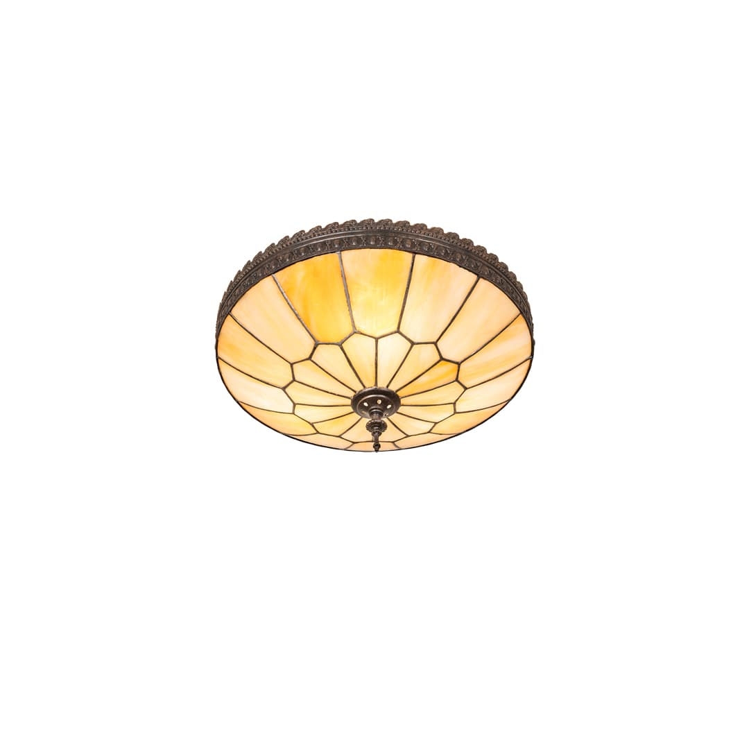 Vincent Honeycomb 3 Light 15" Wide Semi-Flush Bowl Ceiling Fixture - Dark Roast Finish