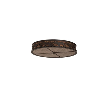 Ducks in Flight 4 Light 40" Wide Semi-Flush Drum Ceiling Fixture