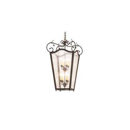 8 Light 29" Wide Taper Candle Pendant