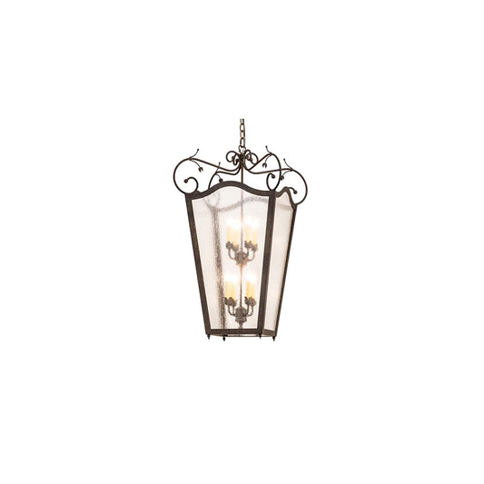 8 Light 29" Wide Taper Candle Pendant