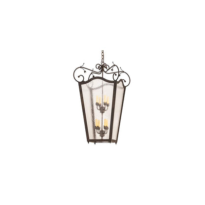 8 Light 29" Wide Taper Candle Pendant