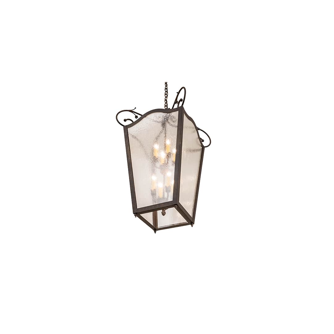 8 Light 29" Wide Taper Candle Pendant