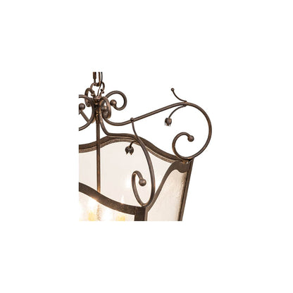 8 Light 29" Wide Taper Candle Pendant