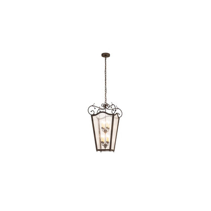 8 Light 29" Wide Taper Candle Pendant