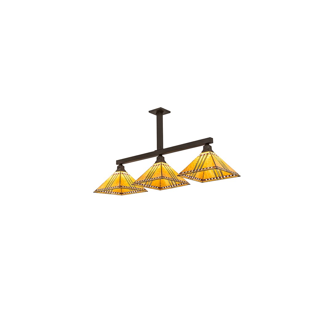 3 Light 48" Wide Linear Pendant