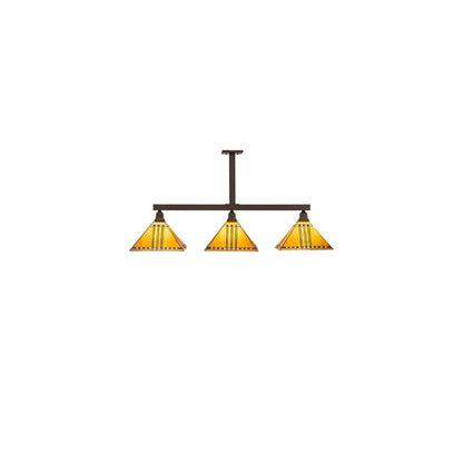 3 Light 48" Wide Linear Pendant