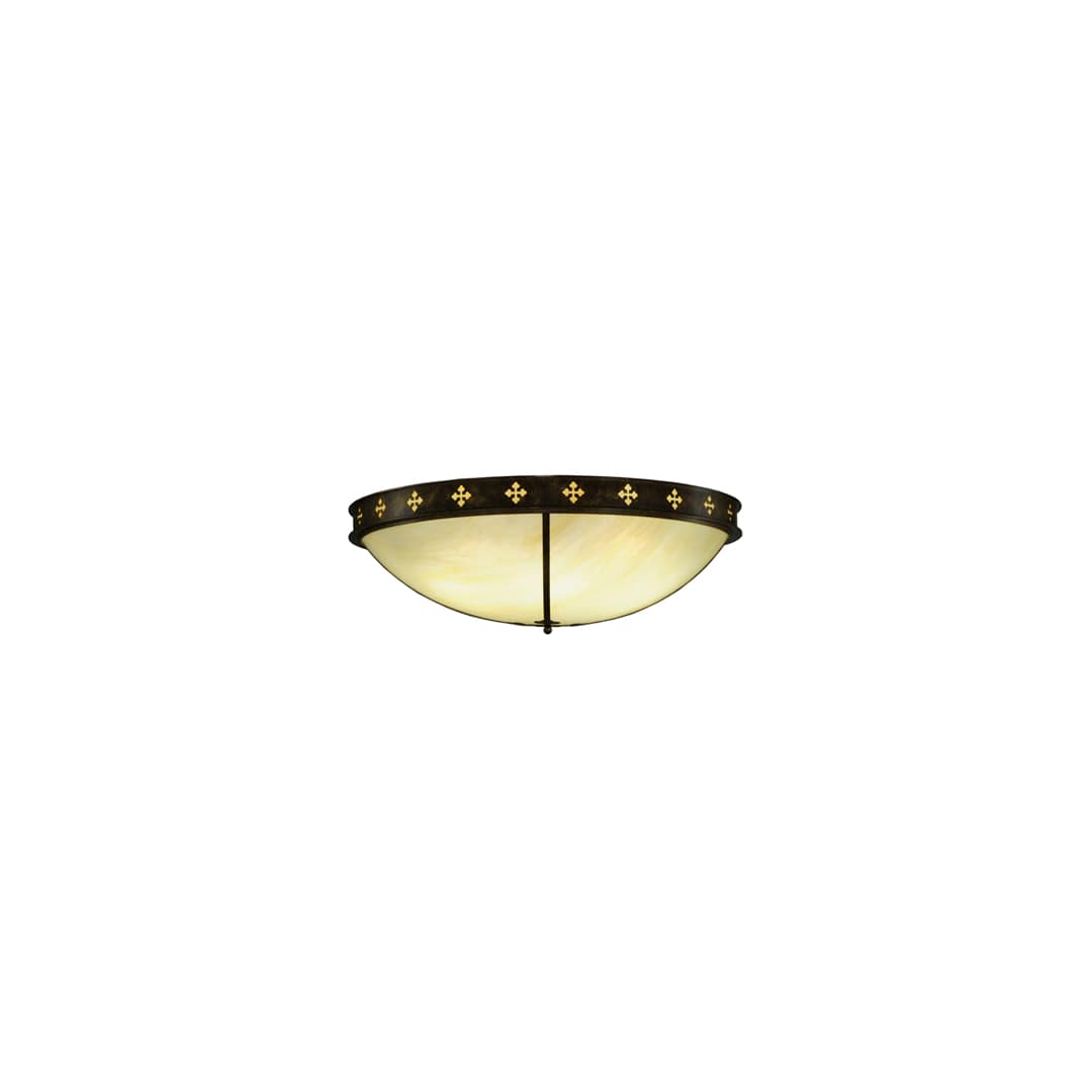 Byzantine 6 Light 46" Wide Flush Mount Bowl Ceiling Fixture