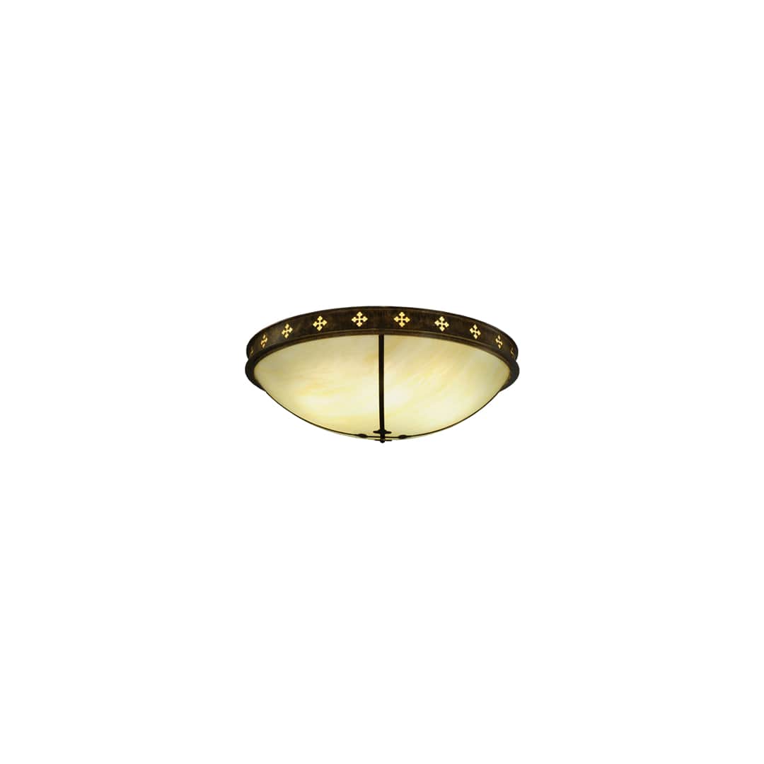 Byzantine 6 Light 46" Wide Flush Mount Bowl Ceiling Fixture