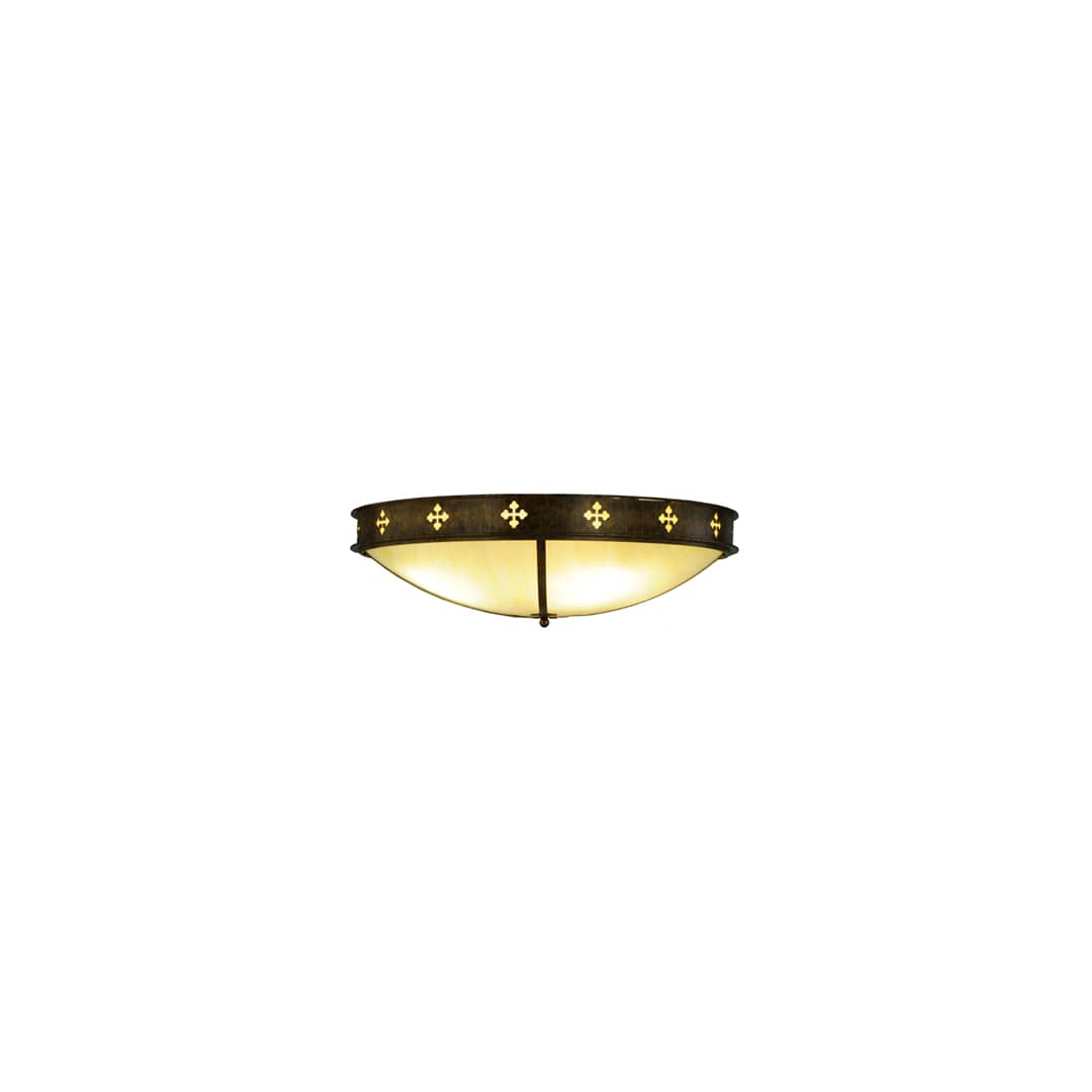 Byzantine 4 Light 36" Wide Flush Mount Bowl Ceiling Fixture