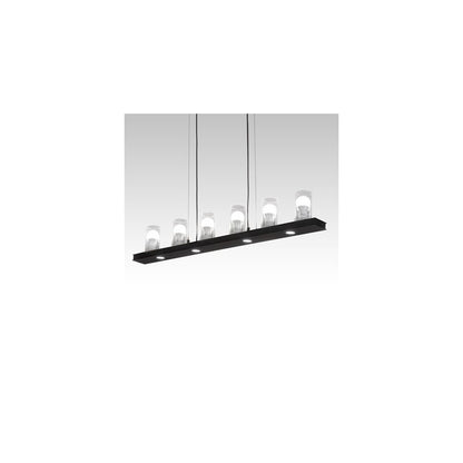 6 Light 44" Wide Linear Pendant