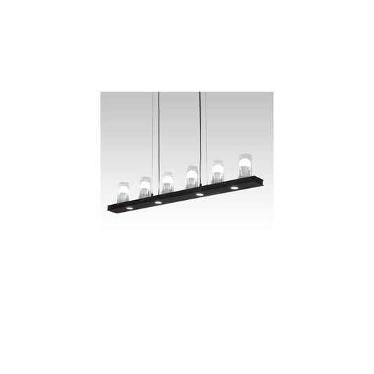 6 Light 44" Wide Linear Pendant