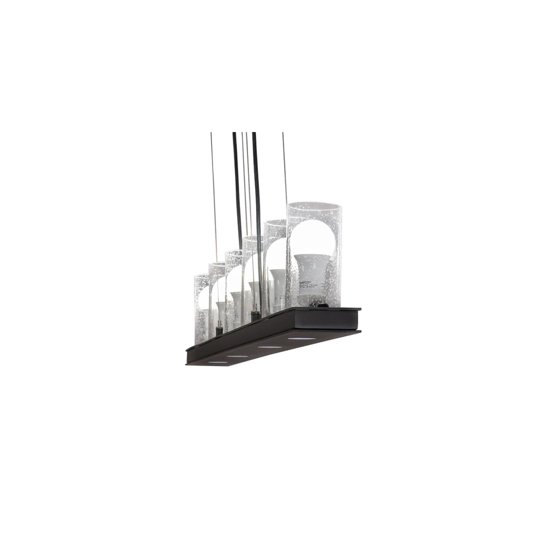 6 Light 44" Wide Linear Pendant