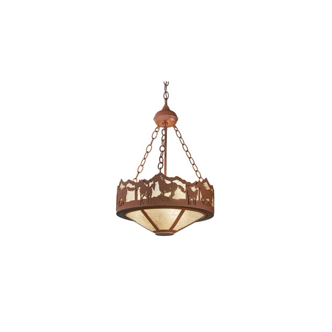 3 Light 16" Wide Pendant