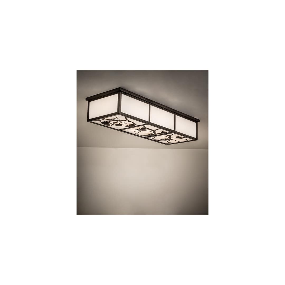 Mountain Pine 6 Light 50" Wide Flush Mount Ceiling Fixture