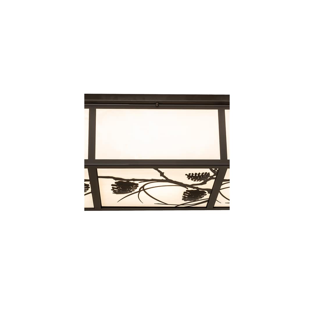 Mountain Pine 6 Light 50" Wide Flush Mount Ceiling Fixture