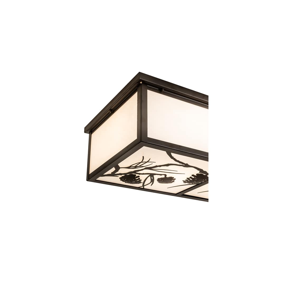 Mountain Pine 6 Light 50" Wide Flush Mount Ceiling Fixture