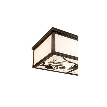 Mountain Pine 6 Light 50" Wide Flush Mount Ceiling Fixture