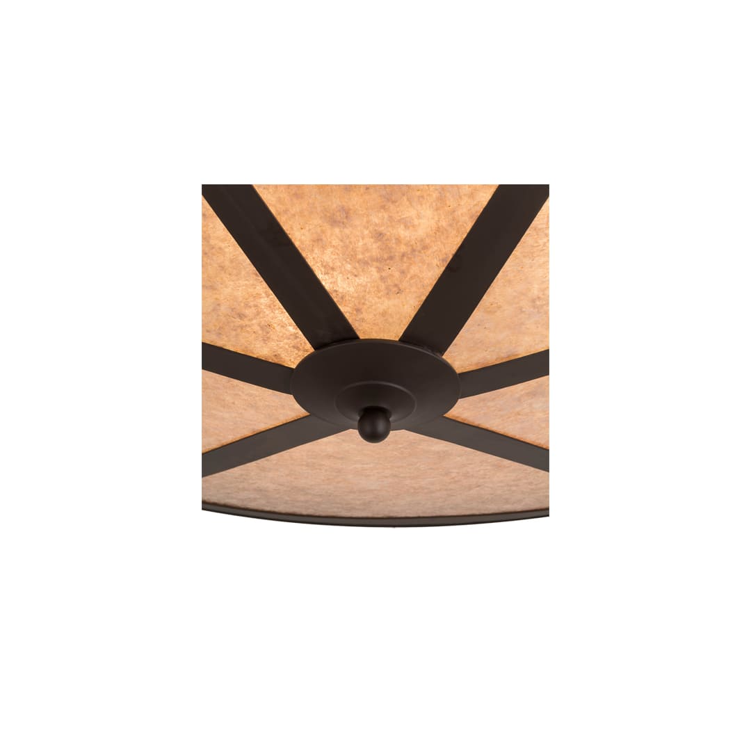 Craftsman Prime 6 Light 42" Wide Flush Mount Ceiling Fixture