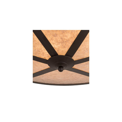 Craftsman Prime 6 Light 42" Wide Flush Mount Ceiling Fixture