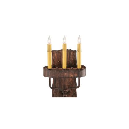 3 Light 29" Tall Wall Sconce