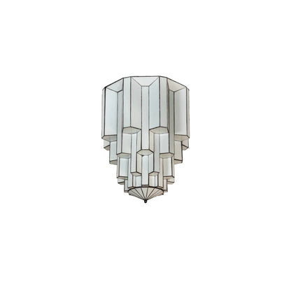 Paramount 24" Wide Flush Mount Waterfall Ceiling Fixture - Antique Iron Gate Finish - Medium Bulb Base