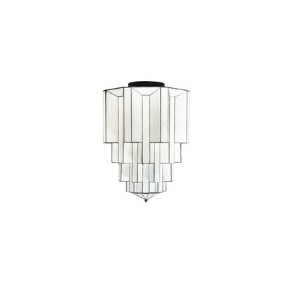 Paramount 24" Wide Flush Mount Waterfall Ceiling Fixture - Antique Iron Gate Finish - Medium Bulb Base