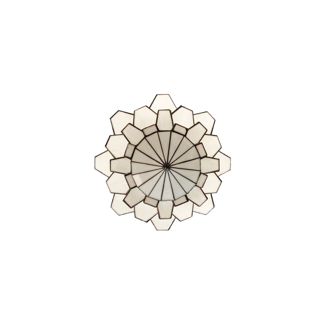 Paramount 24" Wide Flush Mount Waterfall Ceiling Fixture - Antique Iron Gate Finish - Medium Bulb Base