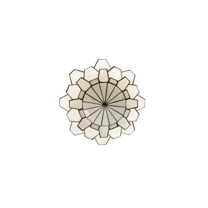 Paramount 24" Wide Flush Mount Waterfall Ceiling Fixture - Antique Iron Gate Finish - Medium Bulb Base