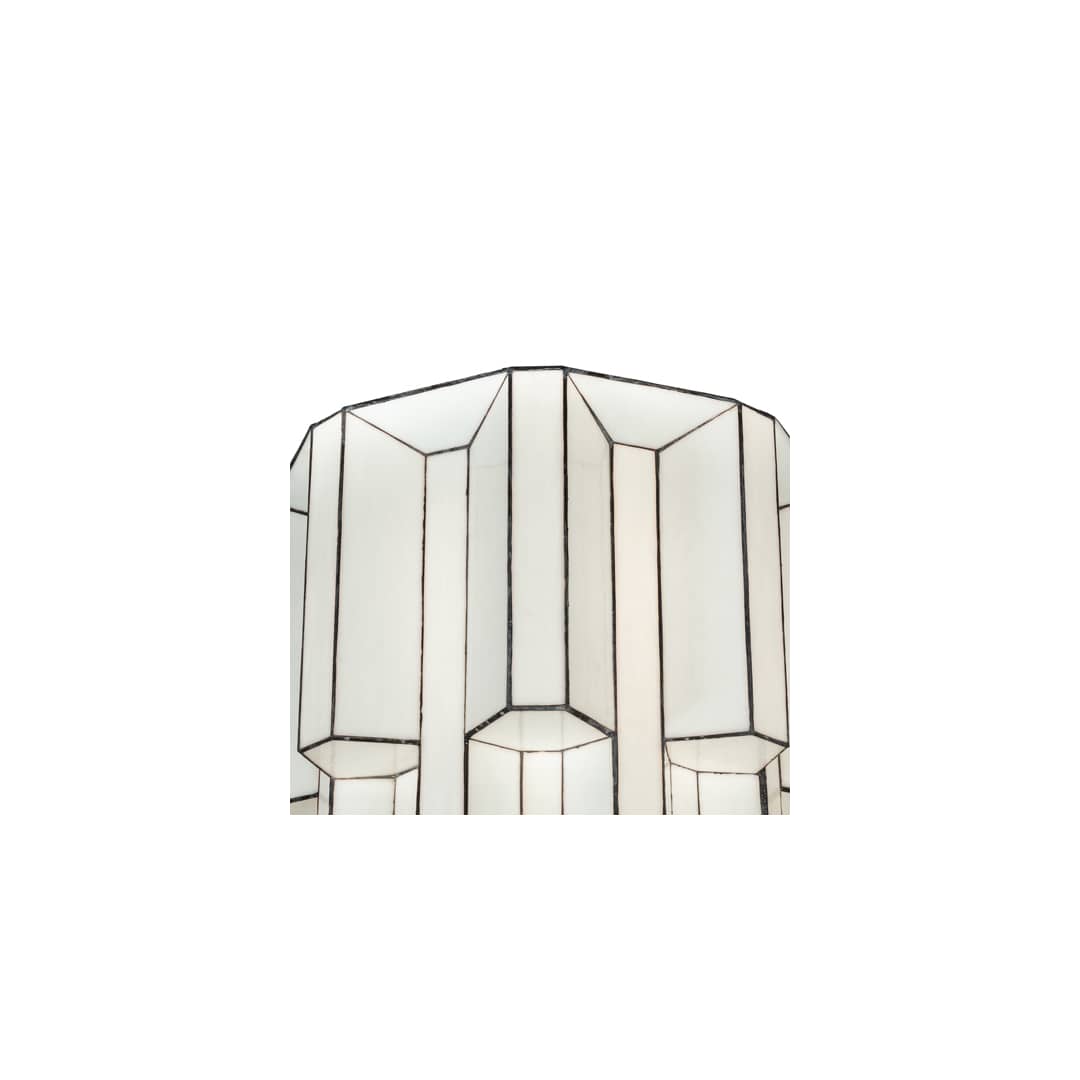 Paramount 24" Wide Flush Mount Waterfall Ceiling Fixture - Antique Iron Gate Finish - Medium Bulb Base