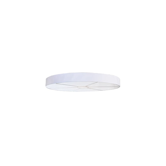 Cilindro 12 Light 72" Wide Semi-Flush Drum Ceiling Fixture - Matte White Finish - Medium Bulb Base