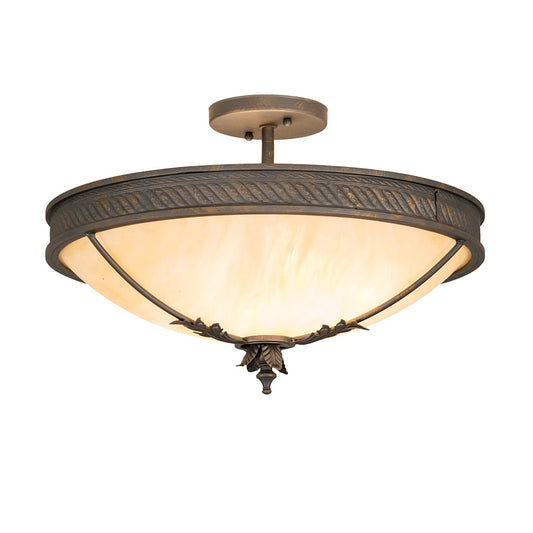 Hoja 2 Light 18" Wide Semi-Flush Bowl Ceiling Fixture