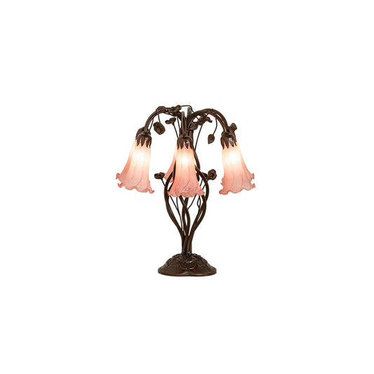 Tiffany Pond Lily 6 Light 19" Tall Buffet Table Lamp