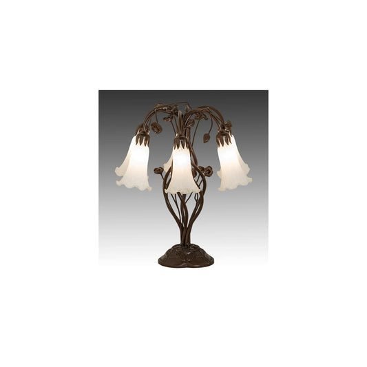 Tiffany Pond Lily 6 Light 19" Tall Buffet Table Lamp