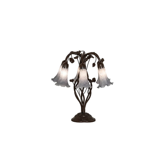 Tiffany Pond Lily 6 Light 19" Tall Buffet Table Lamp