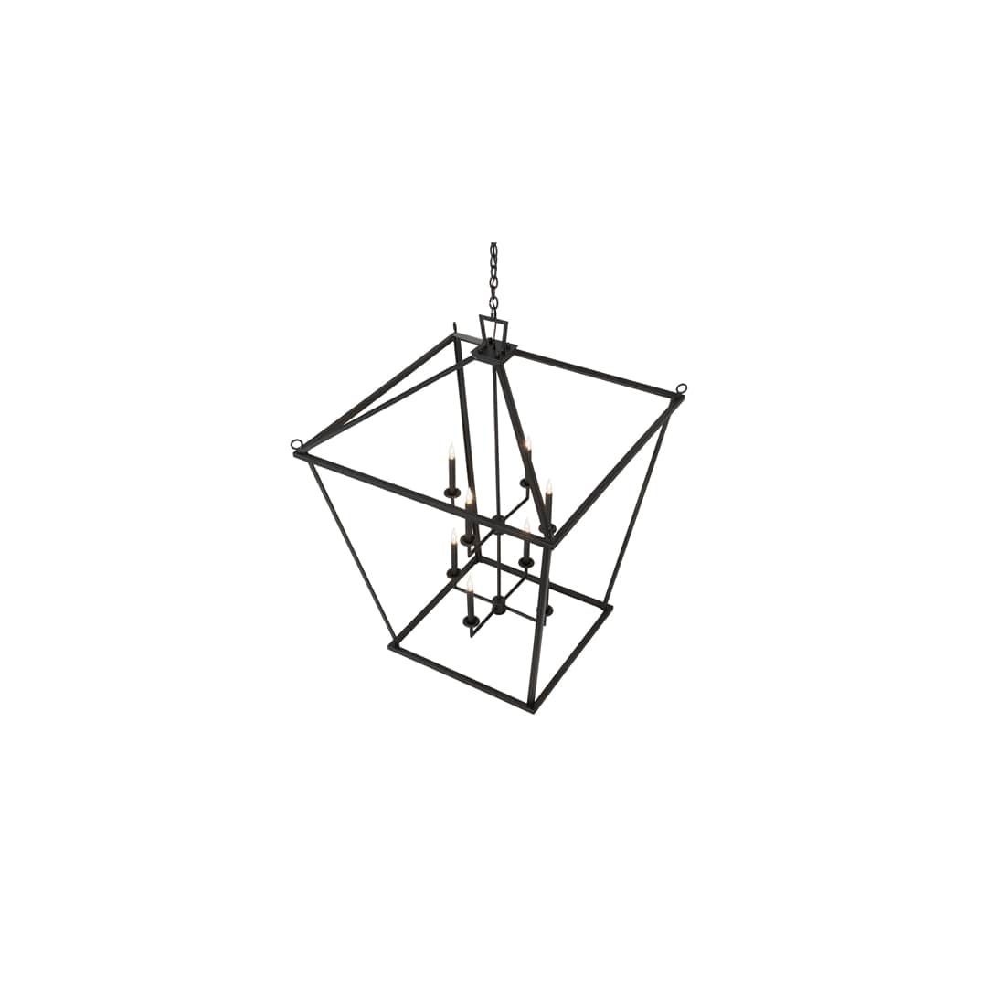 8 Light 51" Wide Taper Candle Pendant