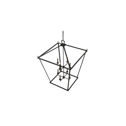 8 Light 51" Wide Taper Candle Pendant