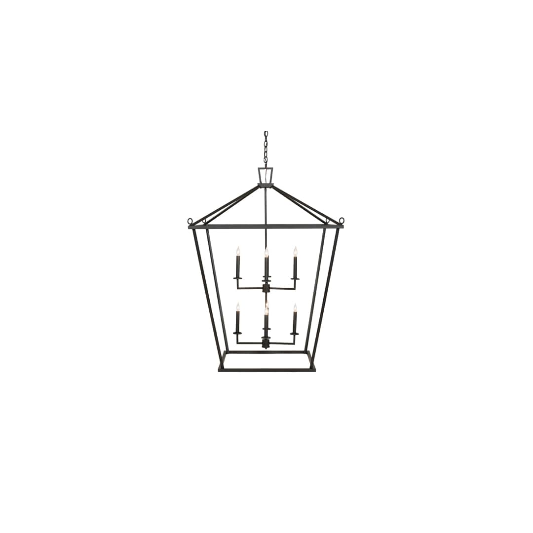 8 Light 51" Wide Taper Candle Pendant